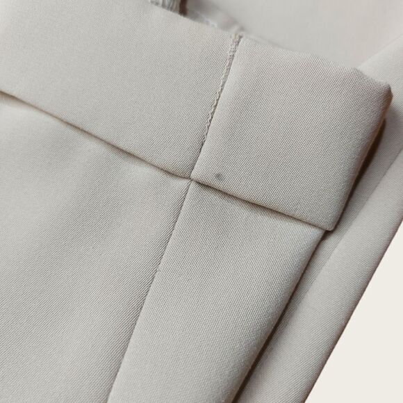 🌼4/$30 Un Deux Trois Beige Ivory Straight Trousers - Picture 5 of 10